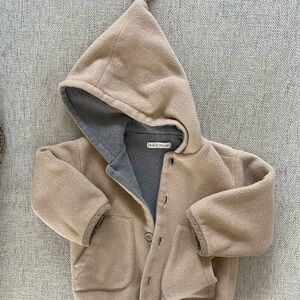 Zhoe & Tobiah cozy tan hooded fleece